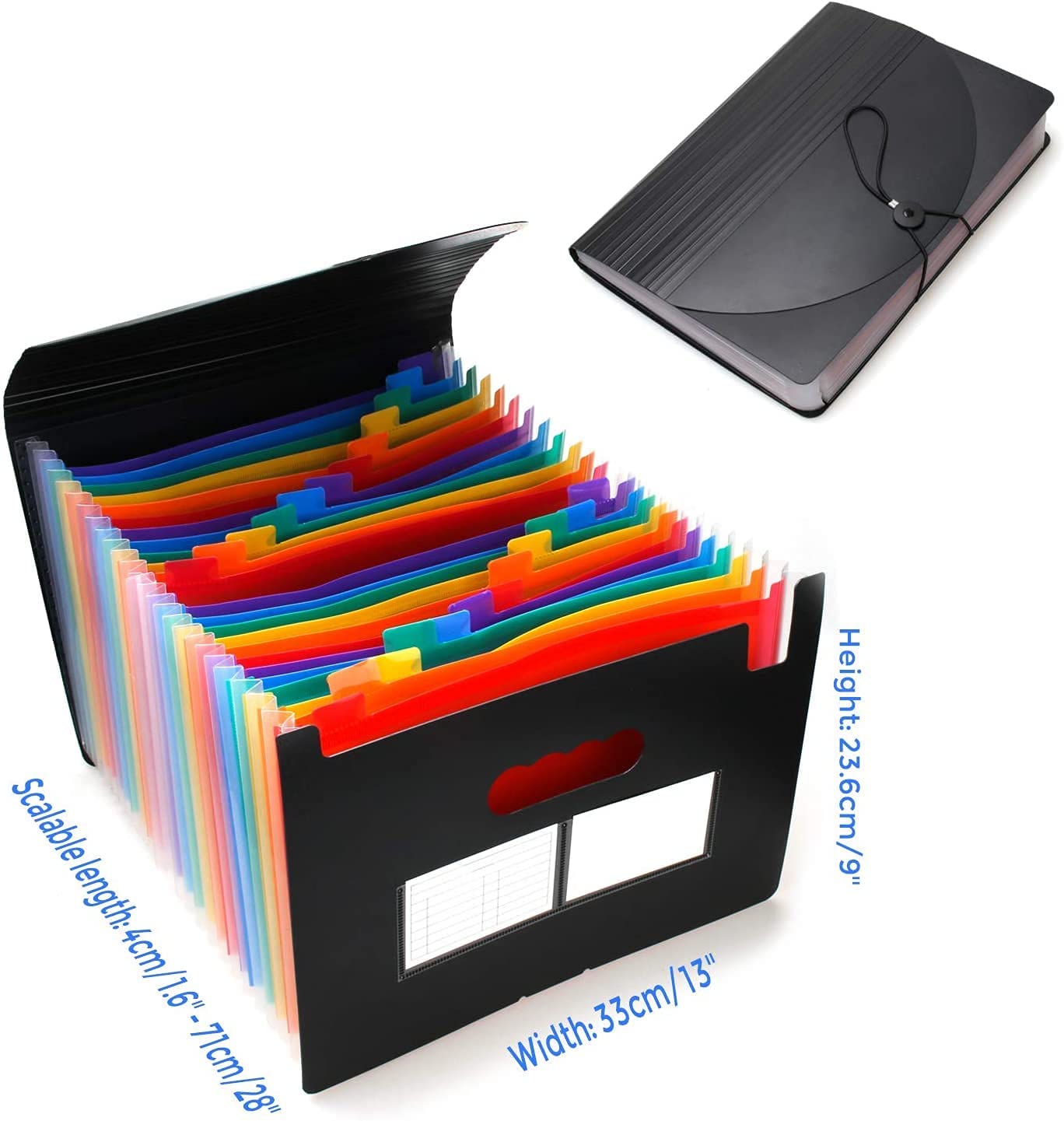 Plastic Pencil Box, Expandable File Organizer - High Capacity, Easy Paper  Management